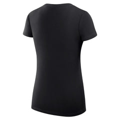 Cincinnati Reds G-III 4Her by Carl Banks Women's Super-Slim Fit Lightweight Heart V-Neck T-Shirt - Black T-shirts