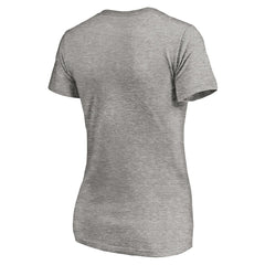 Detroit Lions Women's Depth Chart V-Neck T-Shirt - Gray T-shirts