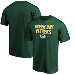 Green Bay Packers Game Day Stack T-Shirt - Green T-shirts