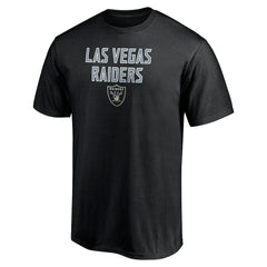 Las Vegas Raiders Game Day Stack T-Shirt - Black T-shirts