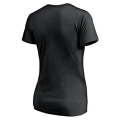 Atlanta Falcons Women's Mascot In Bounds V-Neck T-Shirt - Black T-shirts