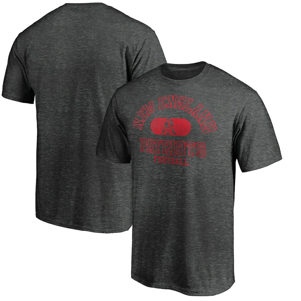 New England Patriots Varsity Issued Throwback T-Shirt - Heather Charcoal T-shirts