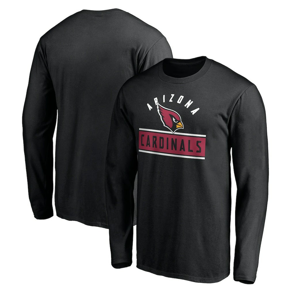 Arizona Cardinals Team Arch Knockout Long Sleeve T-Shirt - Black T-shirts