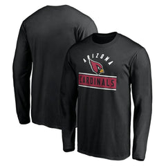 Arizona Cardinals Team Arch Knockout Long Sleeve T-Shirt - Black T-shirts
