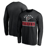 Atlanta Falcons Team Arch Knockout Long Sleeve T-Shirt - Black T-shirts