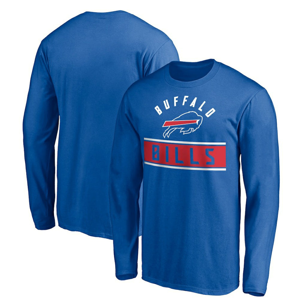 Buffalo Bills Team Arch Knockout Long Sleeve T-Shirt - Royal T-shirts