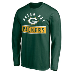 Green Bay Packers Team Arch Knockout Long Sleeve T-Shirt - Green T-shirts