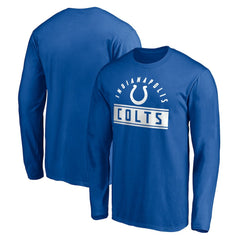 Indianapolis Colts Team Arch Knockout Long Sleeve T-Shirt - Royal T-shirts