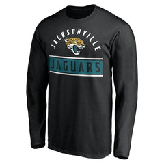 Jacksonville Jaguars Team Arch Knockout Long Sleeve T-Shirt - Black T-shirts