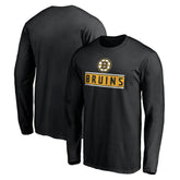 Boston Bruins Team Arch Knockout Long Sleeve T-Shirt - Black | US 200274448