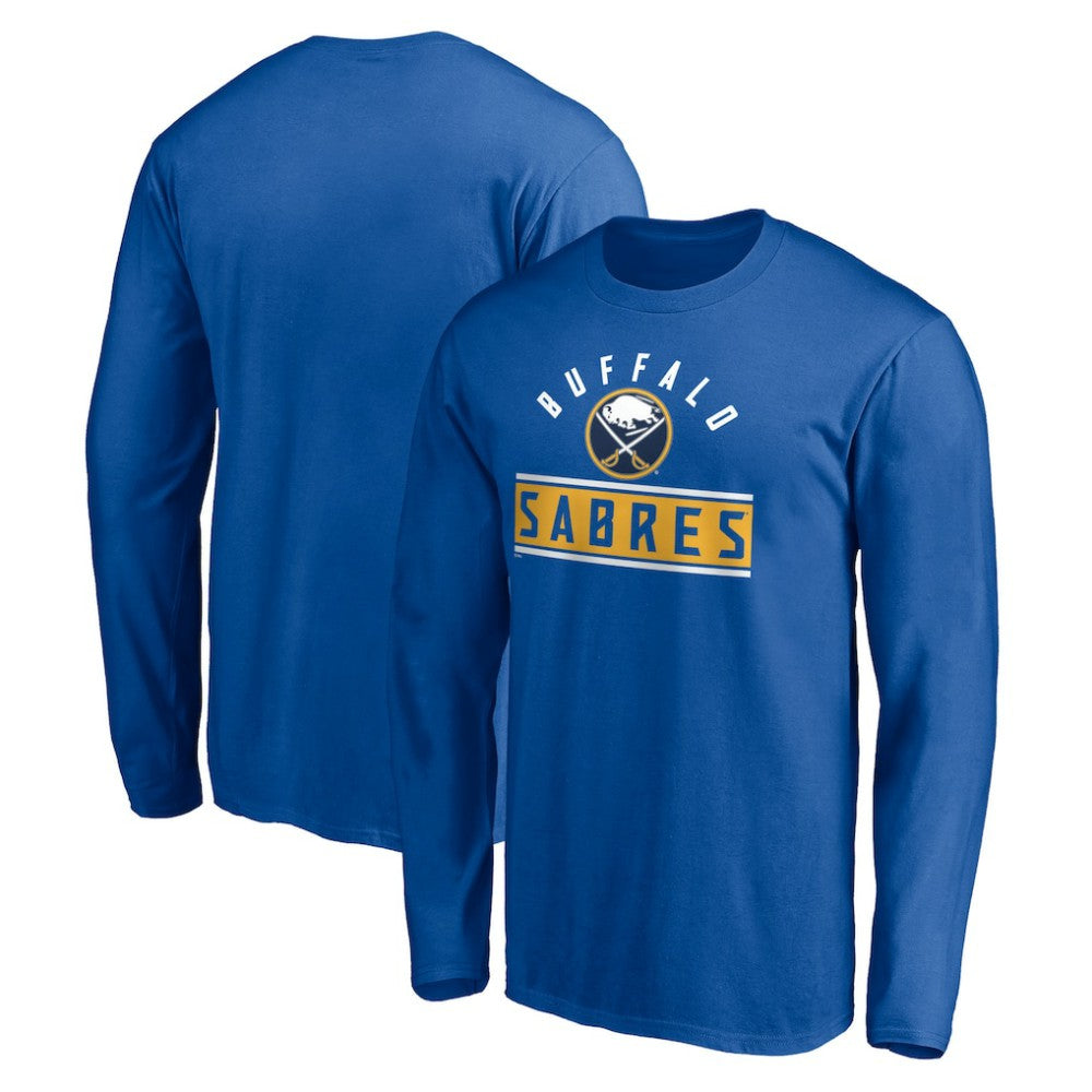 Buffalo Sabres Team Arch Knockout Long Sleeve T-Shirt - Royal | US 200274449