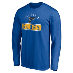 St. Louis Blues Team Arch Knockout Long Sleeve T-Shirt - Blue | US 200274467