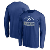 Tampa Bay Lightning Team Arch Knockout Long Sleeve T-Shirt - Blue | US 200274468