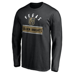 Vegas Golden Knights Team Arch Knockout Long Sleeve T-Shirt - Black | US 200274471