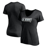 Los Angeles Kings Women's Mascot In Bounds V-Neck T-Shirt - Black | US 200274541