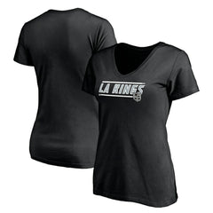Los Angeles Kings Women's Mascot In Bounds V-Neck T-Shirt - Black | US 200274541