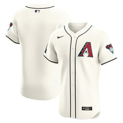 Arizona Diamondbacks Nike Home Elite Patch Jersey - White Jerseys