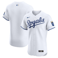 Kansas City Royals Nike Home Elite Jersey - White Jerseys