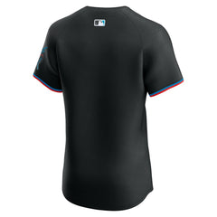 Miami Marlins Nike Alternate Vapor Premier Elite Patch Jersey - Black Jerseys