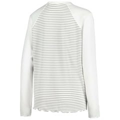 Cleveland Browns Antigua Women's Maverick Waffle Henley Long Sleeve T-Shirt - White T-shirts