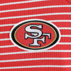 San Francisco 49ers Antigua Women's Maverick Waffle Henley Long Sleeve T-Shirt - Scarlet T-shirts