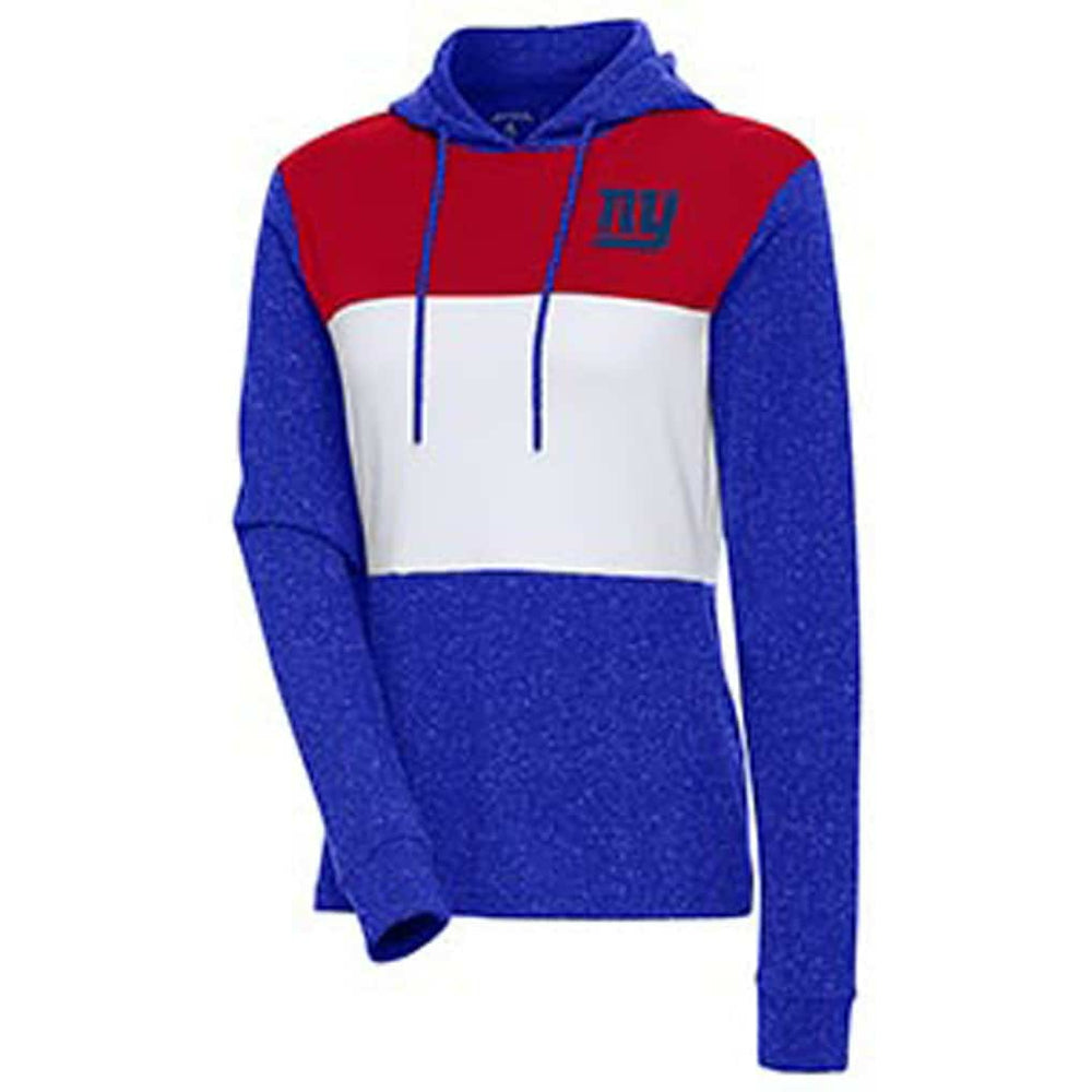New York Giants Antigua Women's Wicket Pullover Hoodie - Royal Hoodies