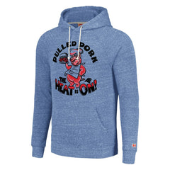 Carolina Panthers Homage Unisex NFL x Guy Fieri’s Flavortown Tri-Blend Pullover Hoodie - Light Blue Hoodies