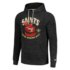 New Orleans Saints Homage Unisex NFL x Guy Fieri’s Flavortown Tri-Blend Pullover Hoodie - Charcoal Hoodies