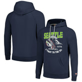 Seattle Seahawks Homage Unisex NFL x Guy Fieri’s Flavortown Tri-Blend Pullover Hoodie - Navy Hoodies