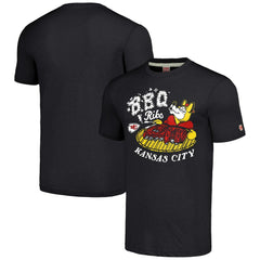 Kansas City Chiefs Homage Unisex NFL x Guy Fieri’s Flavortown Tri-Blend T-Shirt - Charcoal T-shirts