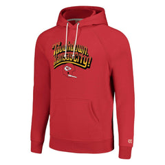 Kansas City Chiefs Homage Unisex Hyperlocal Raglan Pullover Hoodie - Red Hoodies