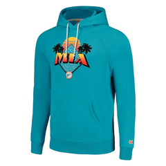 Miami Dolphins Homage Unisex Hyperlocal Raglan Pullover Hoodie - Aqua Hoodies