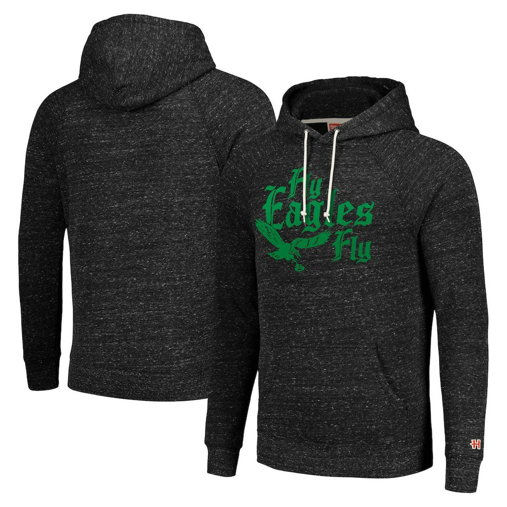 Philadelphia Eagles Homage Unisex Hyperlocal Raglan Pullover Hoodie - Charcoal Hoodies