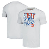 John Elway Denver Broncos Homage Unisex Unisex Caricature Retired Player Tri-Blend T-Shirt - Ash T-shirts