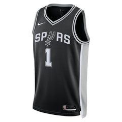Victor Wembanyama San Antonio Spurs Unisex 2023 NBA Draft First Round Pick Swingman Jersey Icon Edition Black - Nike
