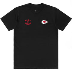 Kansas City Chiefs Born x Raised Unisex T-Shirt - Black T-shirts