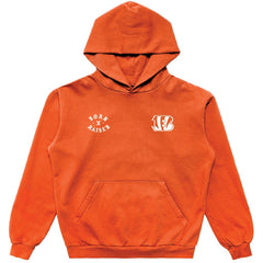 Cincinnati Bengals Born x Raised Unisex Pullover Hoodie - Orange Hoodies