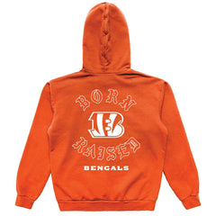 Cincinnati Bengals Born x Raised Unisex Pullover Hoodie - Orange Hoodies