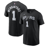Victor Wembanyama San Antonio Spurs Icon 2022/23 Name & Number T-Shirt Black - Nike