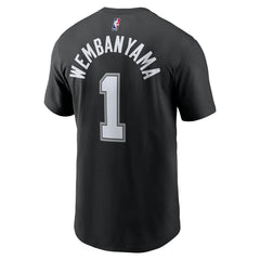 Victor Wembanyama San Antonio Spurs Icon 2022/23 Name & Number T-Shirt Black - Nike