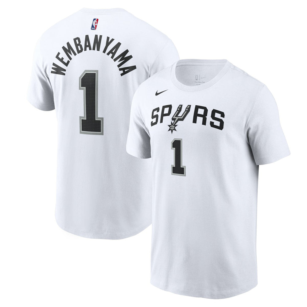 Victor Wembanyama San Antonio Spurs Icon 2022/23 Name & Number T-Shirt White - Nike