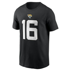 Trevor Lawrence Jacksonville Jaguars Player Name & Number T-Shirt - Black T-shirts