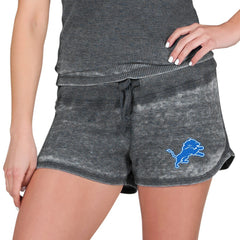 Detroit Lions Concepts Sport Women's Resurgence Waffle Knit Shorts - Charcoal Shorts