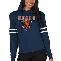 Chicago Bears Concepts Sport Women's Marathon Lightweight Lounge Pullover Hoodie - Navy Hoodies