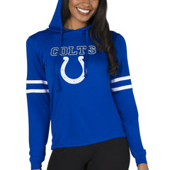 Indianapolis Colts Concepts Sport Women's Marathon Lightweight Lounge Pullover Hoodie - Royal Hoodies
