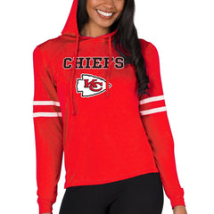 Kansas City Chiefs Concepts Sport Women's Marathon Lightweight Lounge Pullover Hoodie - Red Hoodies