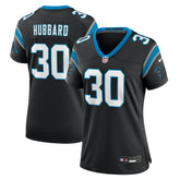 Chuba Hubbard Carolina Panthers Women's Team Game Jersey - Black Jerseys