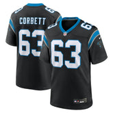 Austin Corbett Carolina Panthers Team Game Jersey - Black Jerseys