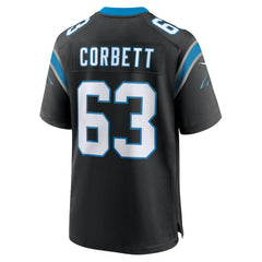 Austin Corbett Carolina Panthers Team Game Jersey - Black Jerseys