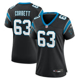 Austin Corbett Carolina Panthers Women's Team Game Jersey - Black Jerseys